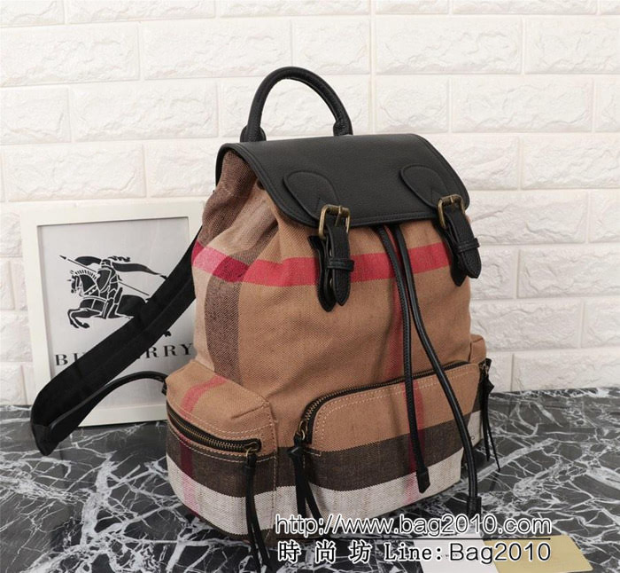 BURBERRY巴寶莉 新款 The Rucksack 軍旅背包 柔軟休閒雙肩包 391223  Bhq1124